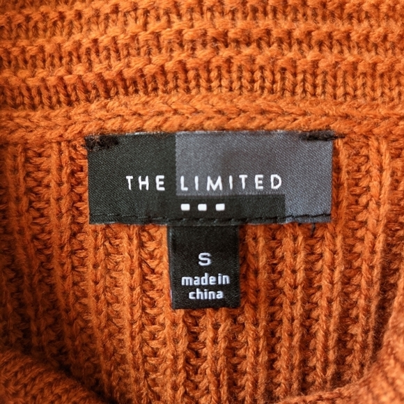4/$25The Limited Burnt Orange Cowl Neck Sweater - Sz S - Picture 5 of 6